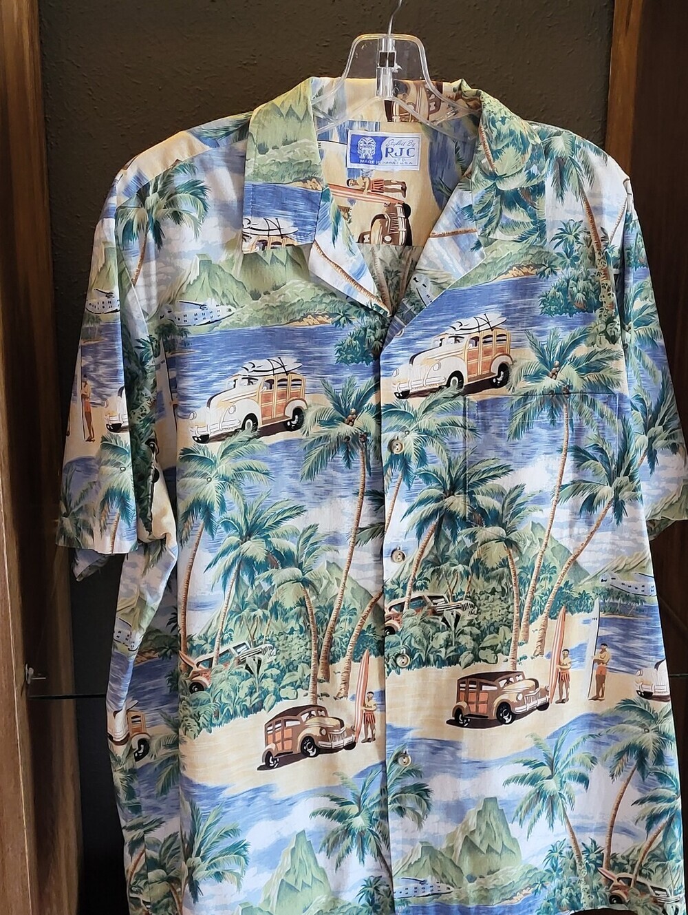 RJC Ltd Vintage 80s Hawaiian Shirt Cotton Xlarge USA Made